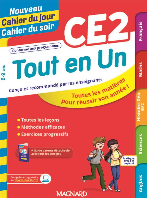 TOUT-EN-UN-CE2-LECONS-METHODES-ET-EXERCICES-NOUVEAU-CAHIER-DU-JOUR-CAHIER-DU-SOIR-TOUTES-LES