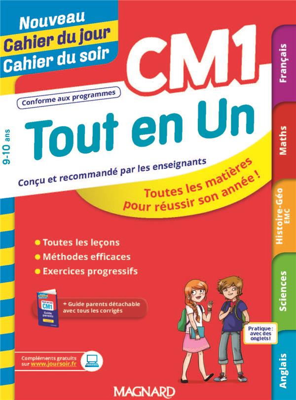 TOUT-EN-UN-CM1-LECONS-METHODES-ET-EXERCICES-NOUVEAU-CAHIER-DU-JOUR-CAHIER-DU-SOIR-TOUTES-LES