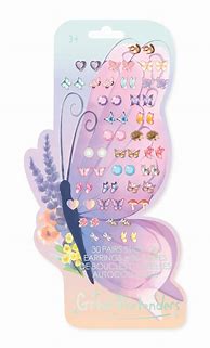 BOUCLE-DOREILLE-STICKERS-PAPILLON-30-PAIRES