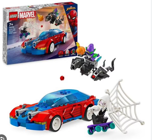 LEGO-VOITURE-DE-COURSE-DE-SPIDER-MAN-CONTRE-LE-BOUFFON-VERT-VENOMISE