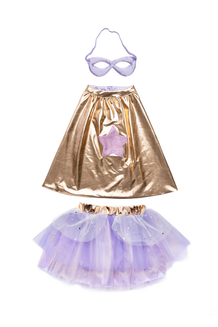 TUTU-CAPE-ET-MASQUE-SUPER-DUPER-OR-ROSE-METTALISE-ET-LILAS